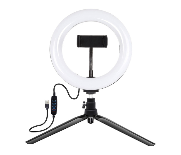 Puluz LED 20cm z uchwytem na telefon - 1508836 - zdjęcie 2